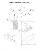 Lower unit and tube parts