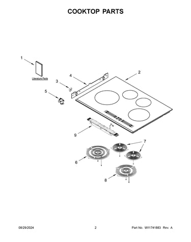 Cooktop parts