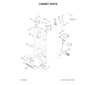 KitchenAid KRFC136RWH00 cabinet parts diagram