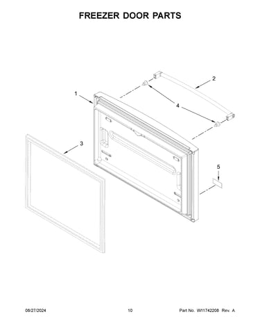 Freezer door parts