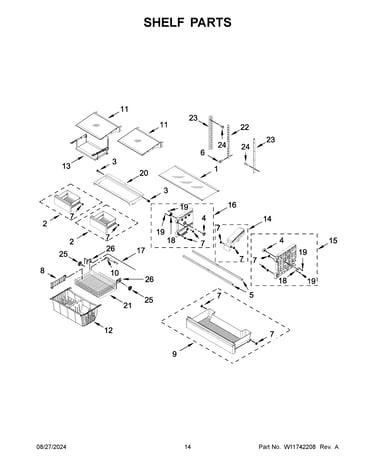 Shelf parts