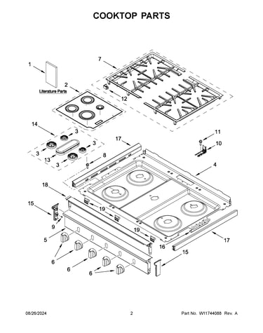 Cooktop parts