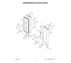 Whirlpool WRFF3236RZ00 refrigerator door parts diagram