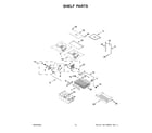 Whirlpool WRFF3236RZ00 shelf parts diagram