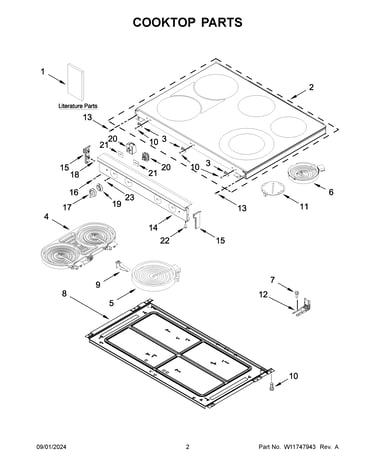 Cooktop parts