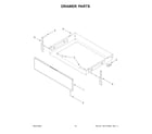 Whirlpool YWFES7530RZ0 drawer parts diagram