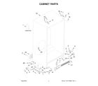 Whirlpool WRS312SNHM08 cabinet parts diagram