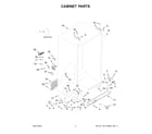 Whirlpool WRS331SDHB07 cabinet parts diagram