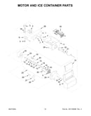 Motor and ice container parts