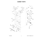 Whirlpool WRFF3036RZ00 cabinet parts diagram