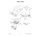 Whirlpool WRFF3036RZ00 shelf parts diagram