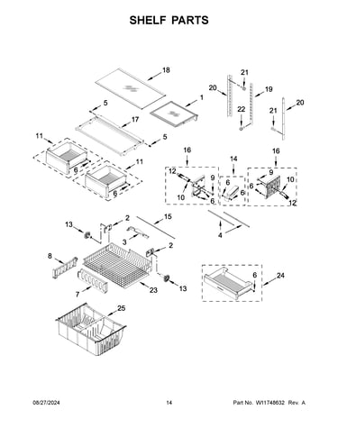 Shelf parts