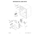 Whirlpool WRFF3436RB00 refrigerator liner parts diagram