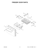 Freezer door parts