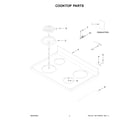 Amana ACR4203MNS1 cooktop parts diagram