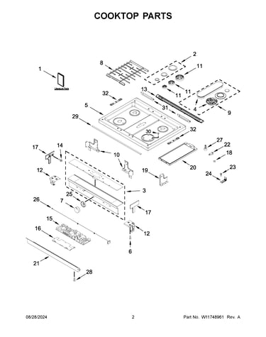 Cooktop parts