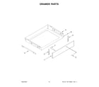 Whirlpool WEGA25H0HZ6 drawer parts diagram