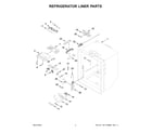 Whirlpool WRFF3236RW00 refrigerator liner parts diagram