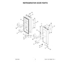 Whirlpool WRFF3236RW00 refrigerator door parts diagram