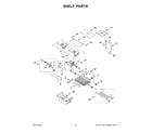 Whirlpool WRFF3236RW00 shelf parts diagram