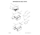 Whirlpool WRS331SDHW07 refrigerator shelf parts diagram