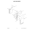 Whirlpool WRS312SNHW07 air flow parts diagram