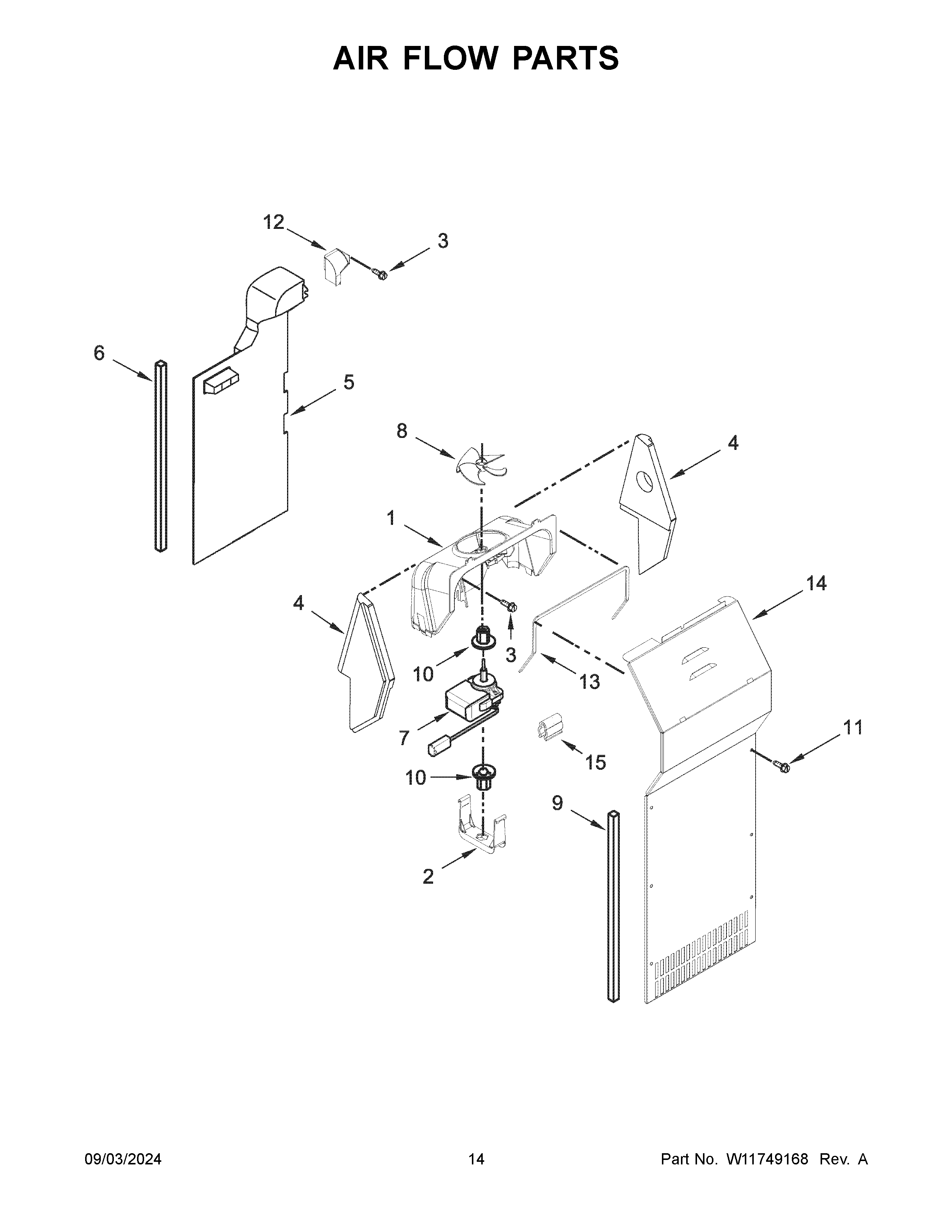 Air flow parts