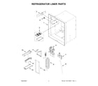 Whirlpool WRFF3436RV00 refrigerator liner parts diagram