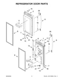 Refrigerator door parts
