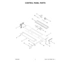 Whirlpool YWSES7530RZ0 control panel parts diagram