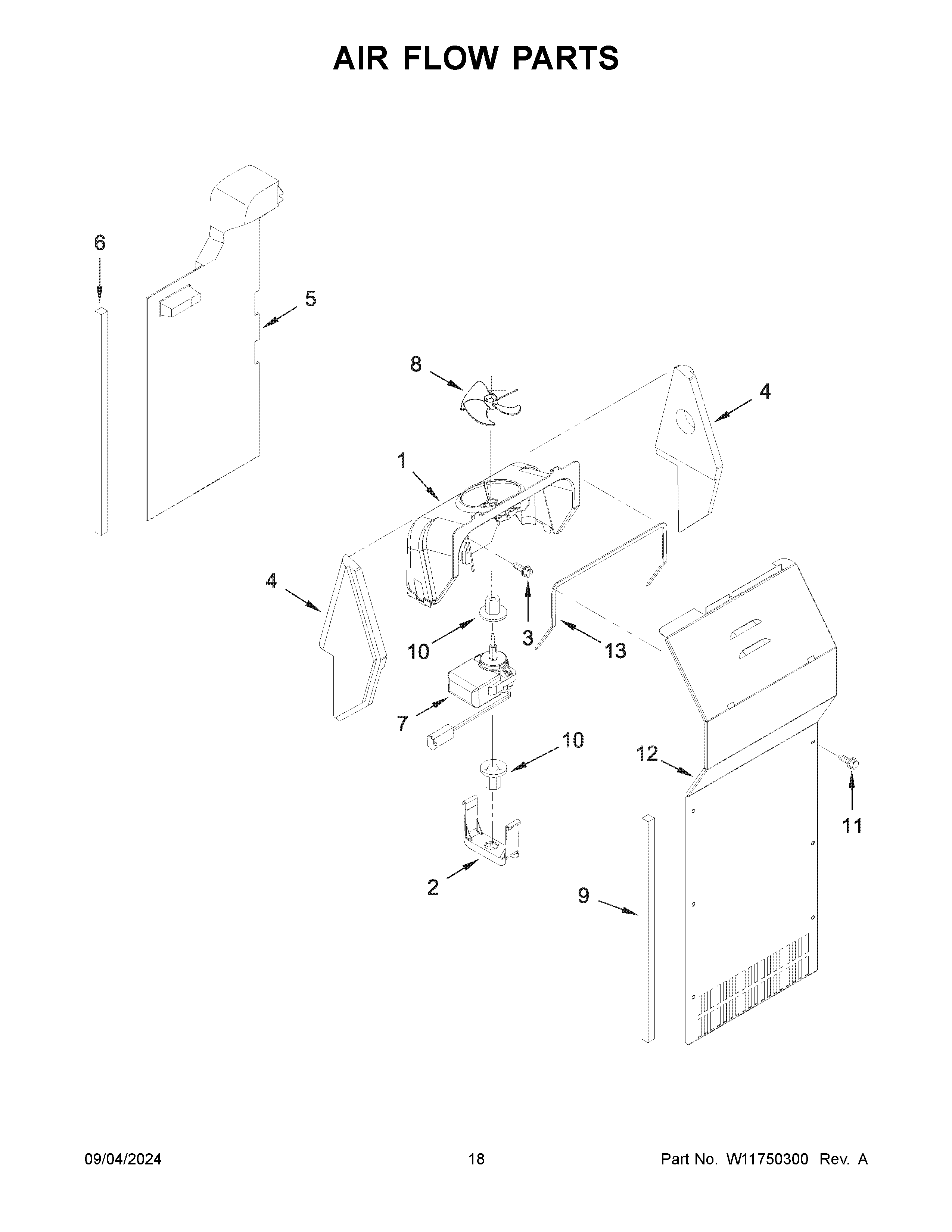 Air flow parts