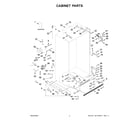 KitchenAid KBSD702MSS01 cabinet parts diagram