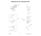 KitchenAid KBSD702MSS01 icemaker and ice container parts diagram