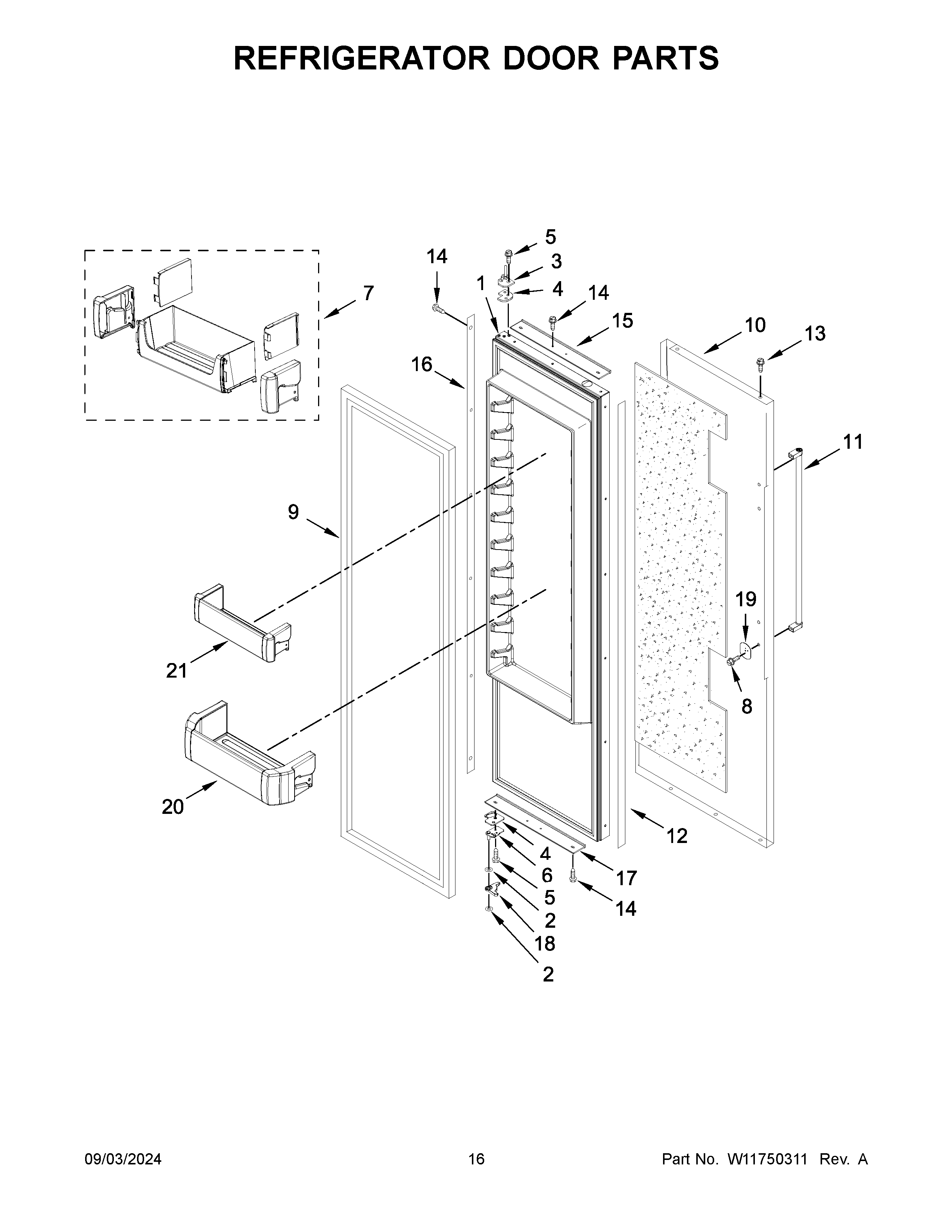 REFRIGERATOR DOOR PARTS