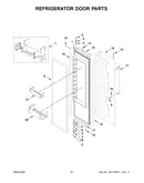 Refrigerator door parts