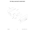 KitchenAid KBSD702MSS01 top grille and unit cover parts diagram