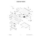 KitchenAid YKSEB900EWH7 cooktop parts diagram