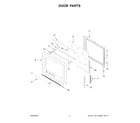 KitchenAid YKSEB900EWH7 door parts diagram