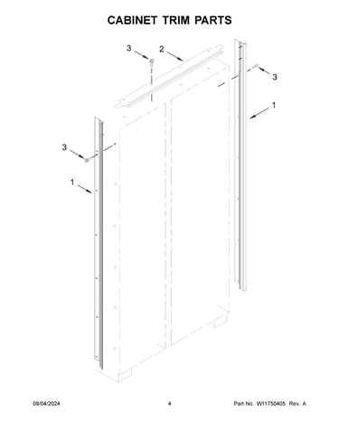 Cabinet trim parts