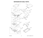 KitchenAid KBSD702MPS01 refrigerator shelf parts diagram