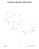 Top grille and unit cover parts