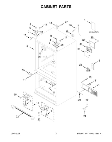 Cabinet parts