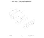 KitchenAid KBSD708MSS01 top grille and unit cover parts diagram