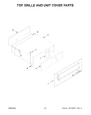 Top grille and unit cover parts
