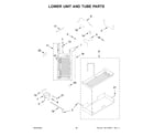 KitchenAid KBSD708MSS01 lower unit and tube parts diagram