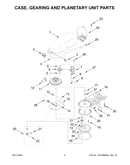 Case, gearing and planetary unit parts