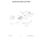 KitchenAid KSM97PT5 motor and control unit parts diagram