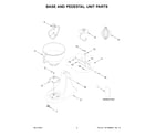 KitchenAid KSM97PT5 base and pedestal unit parts diagram