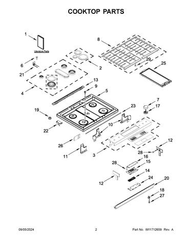 Cooktop parts