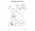 KitchenAid KRMF536RPS01 refrigerator liner parts diagram